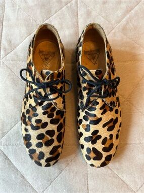 John Fluevog Leopard Print Derby Shoes - Women’s Size 8